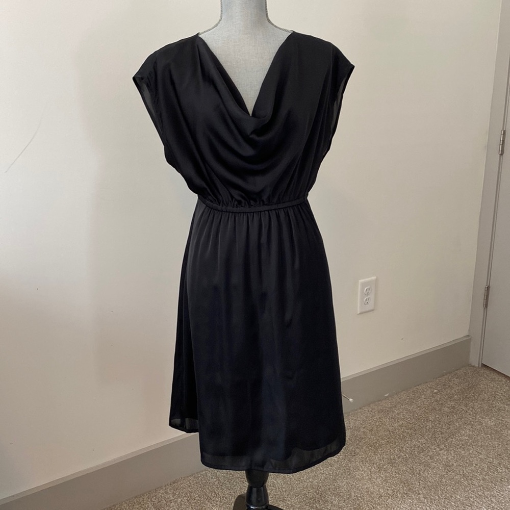 Black vintage Esprit scoop neck dress